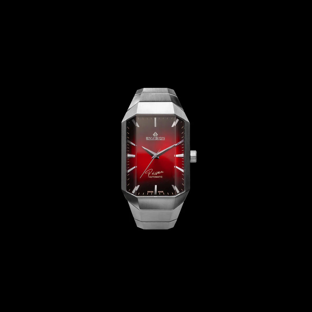 Orologio Prisma Rosso Rubino Automatico | Envision Watches