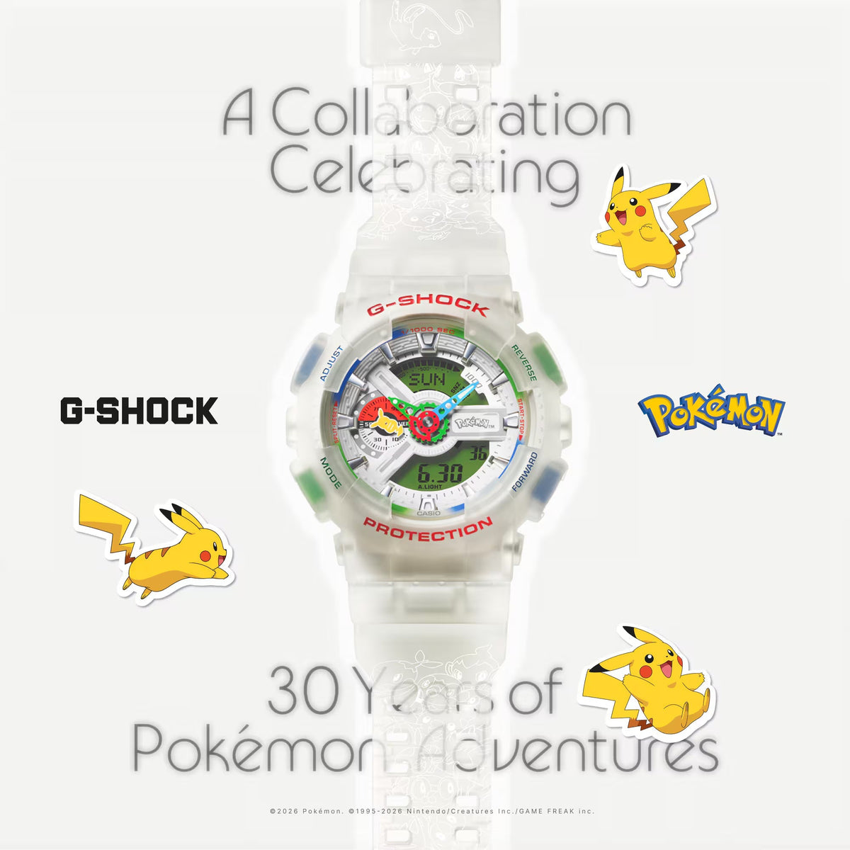 G-SHOCK x Pokémon: celebra 30 anni di avventure