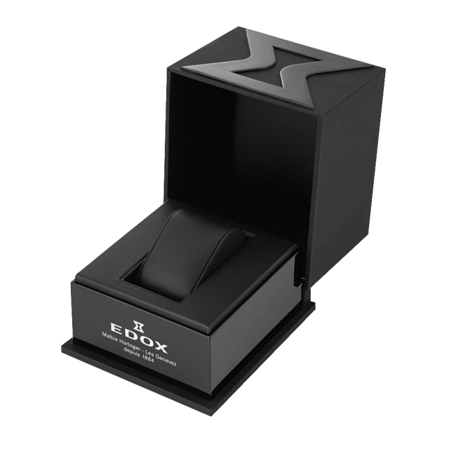 Edox CO-1 Carbon Chronograph Automatic 45mm 01125-CCN-GNO