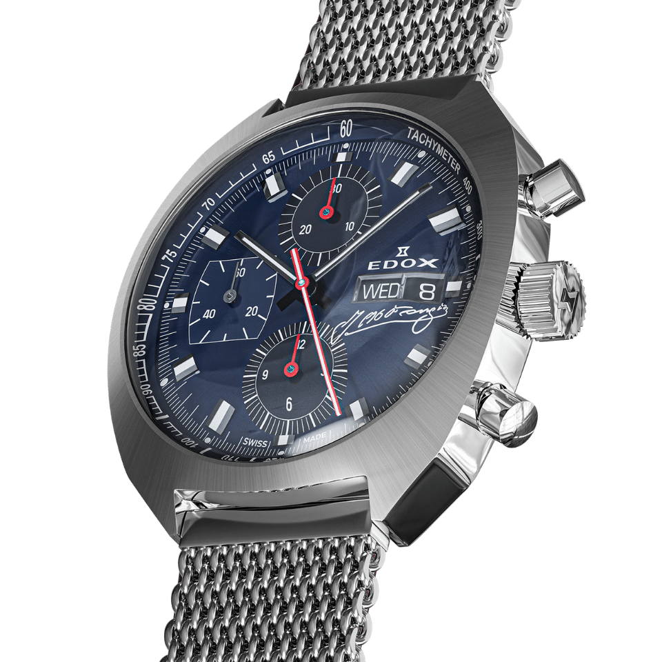 Edox Chronograph Automatic Fangio Limited Edition 01132-3BU-BUGN