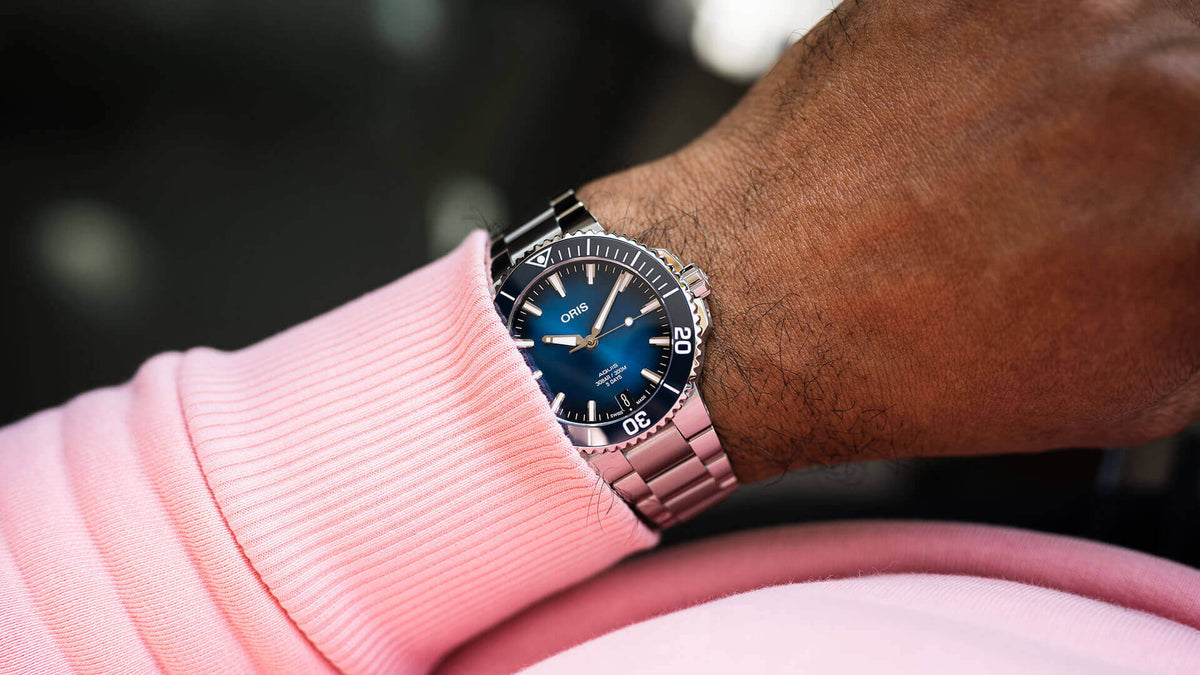 ORIS AQUIS DATE 41.5mm Caliber 400 Blue 01 400 7769 4135-07 8 22 09PEB