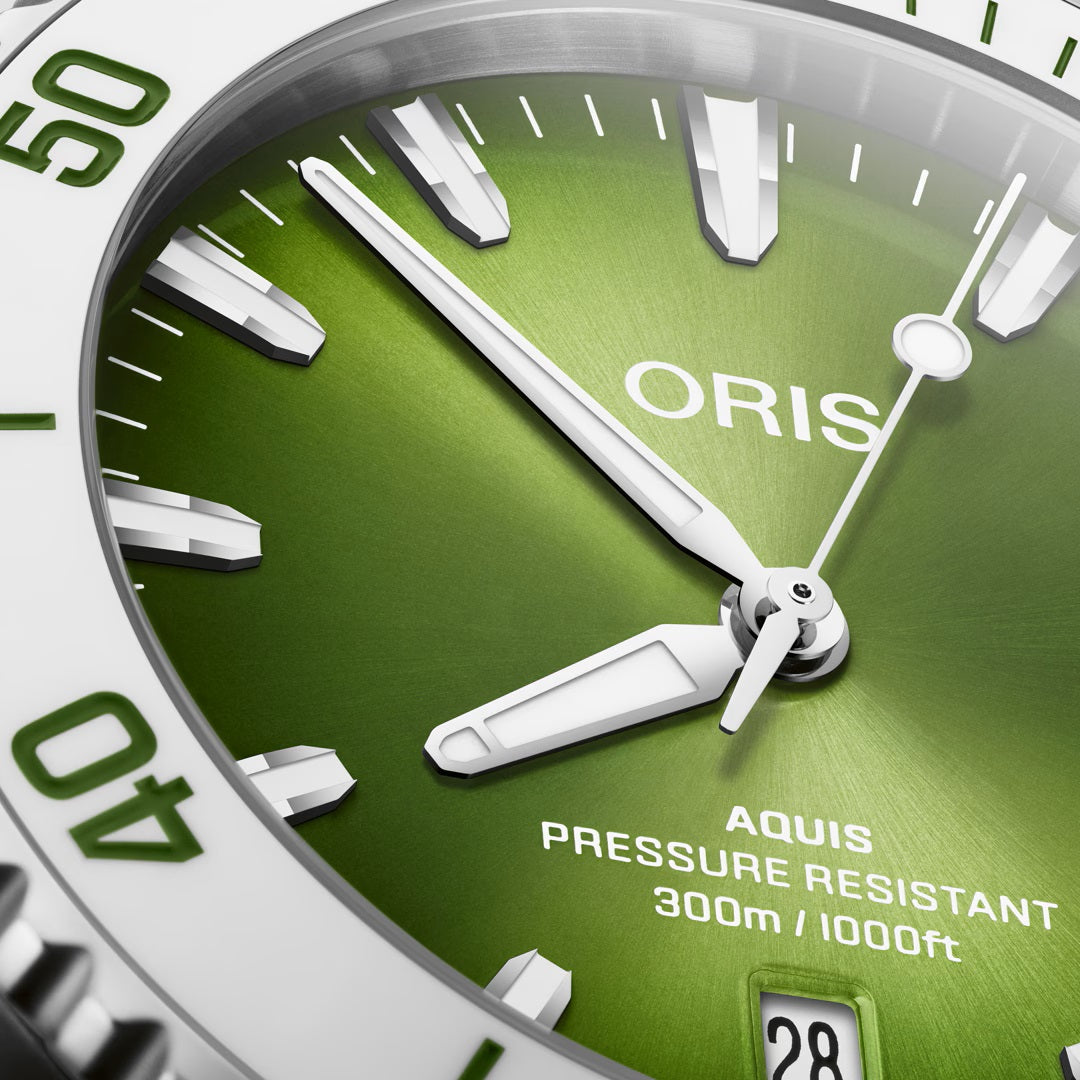 Oris Aquis Dattel Wassermelone 41,5 mm 01 733 7787 4137-07 8 22 04PEB