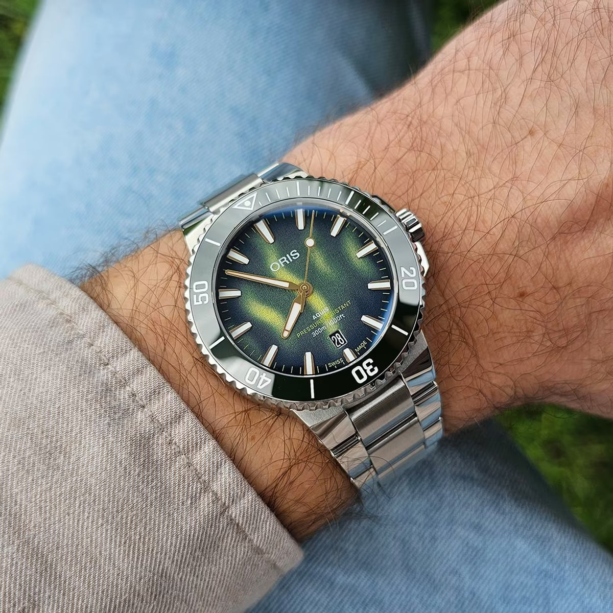 Oris Aquis Kelp Forest Limited Edition 41.5mm 01 733 7787 4187-Set