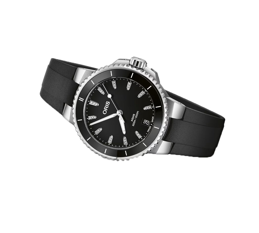 Oris Aquis Date 36.50mm Diamonds 01 733 7792 4194-07 4 19 64FC 