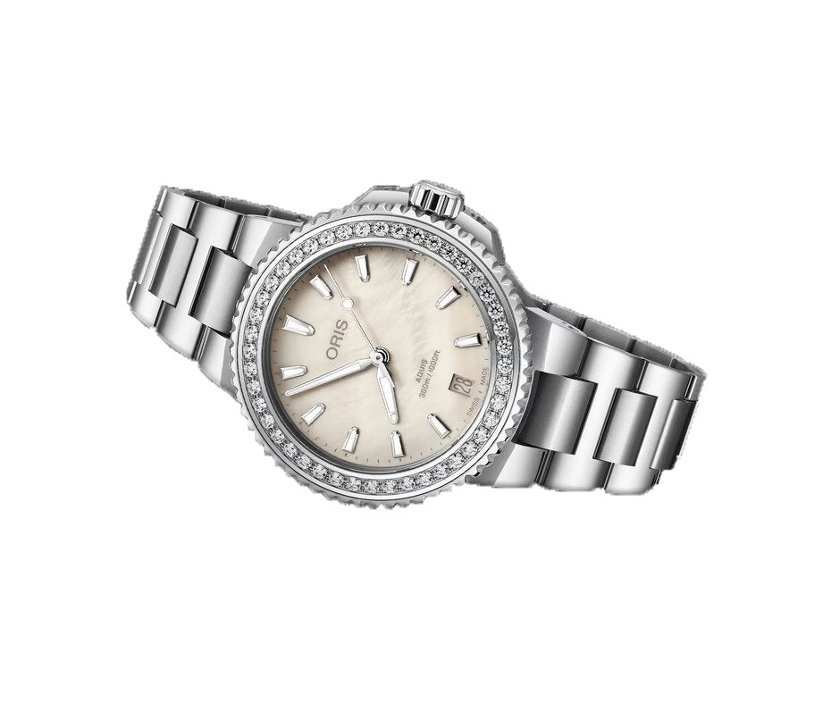 Oris Aquis Date 36.50mm Diamonds 01 733 7792 4956-07 8 19 05P 