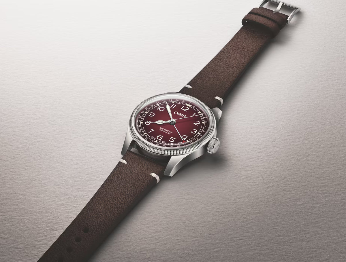 Oris Big Crown Pointer Date Cervo Volante 40mm Borgogna 01 754 7785 4038-Set
