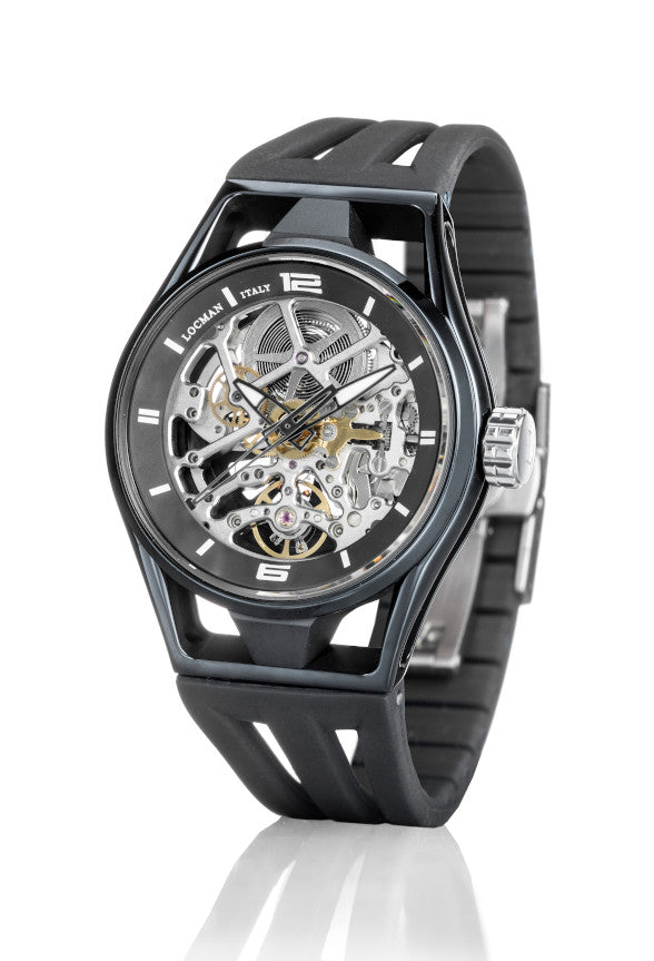 Locman Montecristo Skeleton 42mm 0538K01S-BKBKGYSK