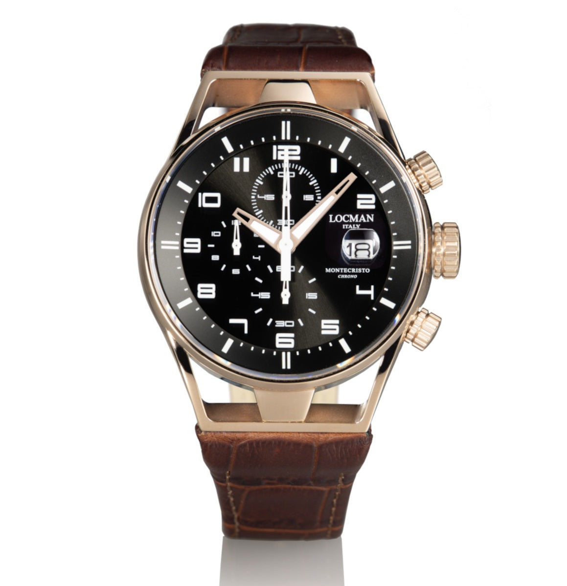 Boîtier Locman Montecristo 41 mm en acier et titane 0542R01S-RRBKWHPN