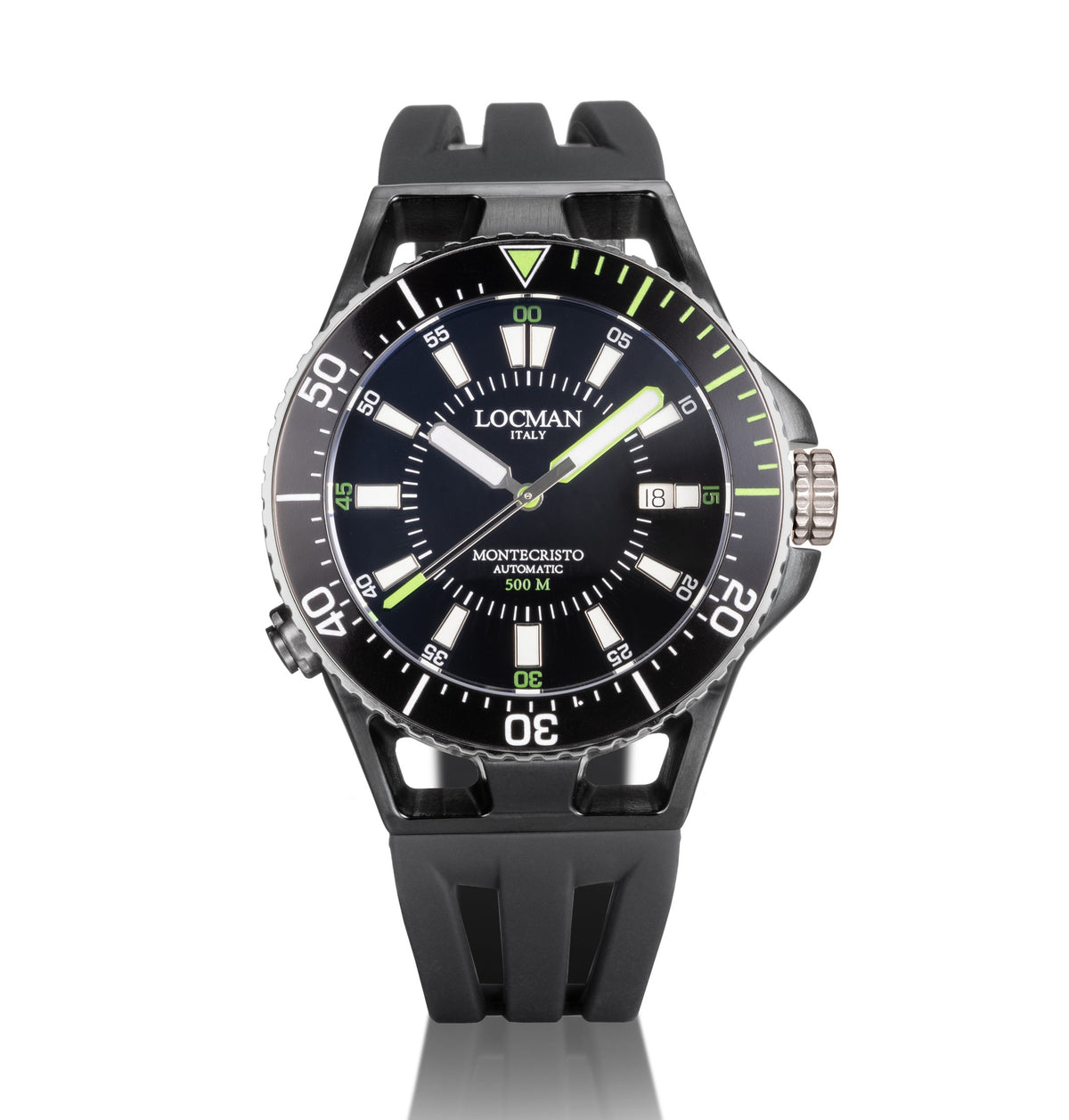 Locman Montecristo 500mt Automatico PVD Nero 0547K01A-BKBKGRSKD