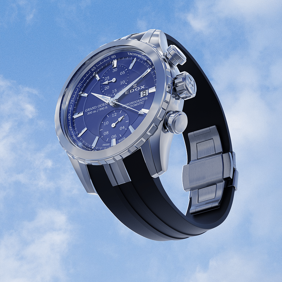 Edox Grand Ocean Chronograph 43mm 09800-3CA-BUIN