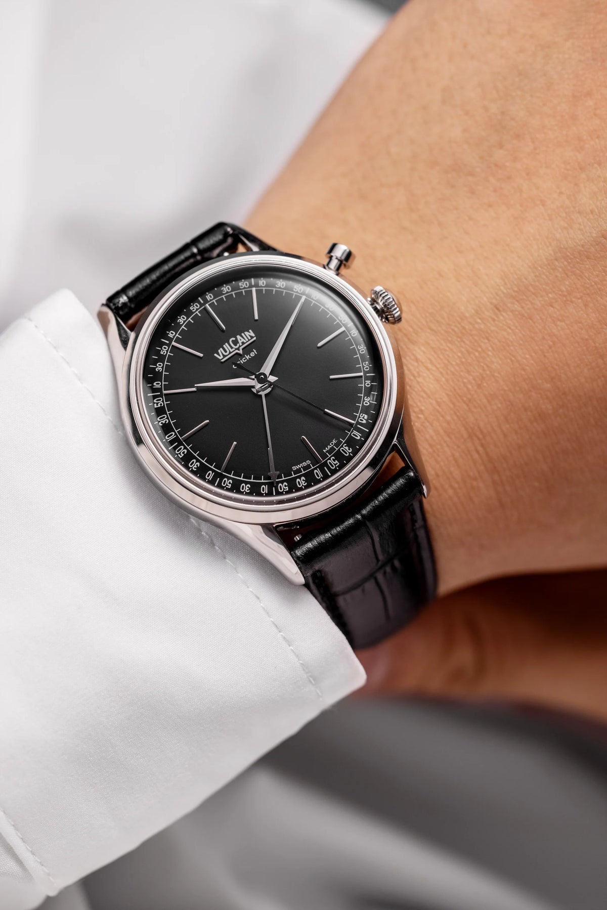 Vulcain President Cricket 36mm Black 100272A00.BAN301