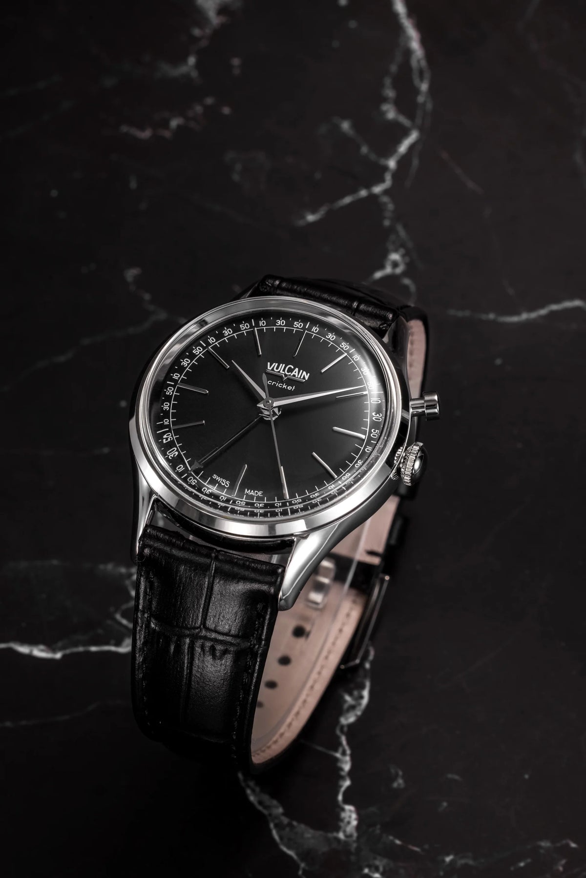 Vulcain President Cricket 36mm Black 100272A00.BAN301