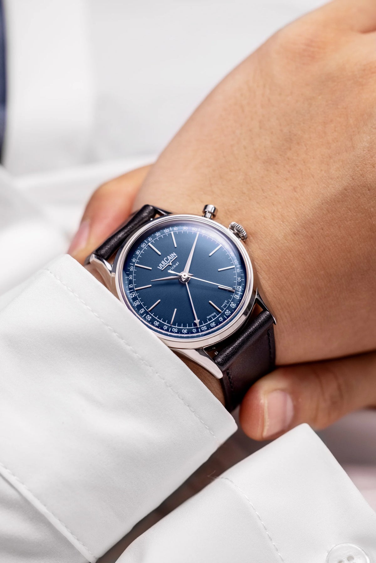 Vulcain President Cricket 36mm Blue 100172A30.BAC301