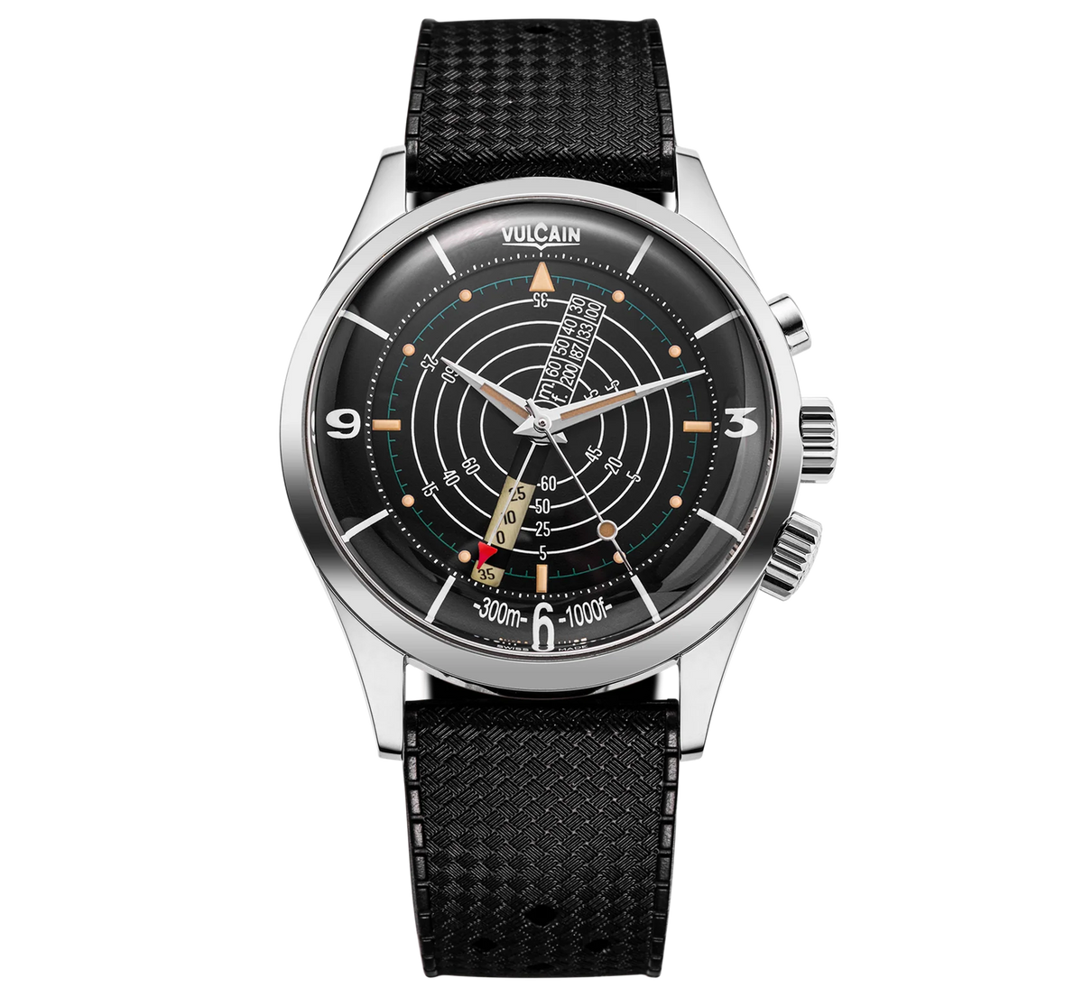 Vulcain Nautical Cricket Beige Patina Rubber 100252SB07.BAR100