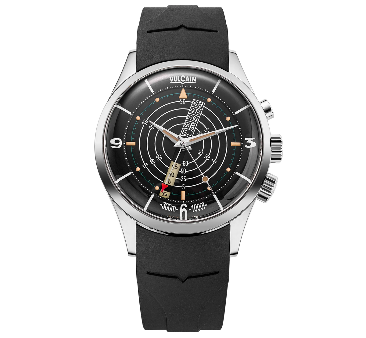 Vulcain Nautical Cricket Beige Patina Rubber 100252SB07.BAR101