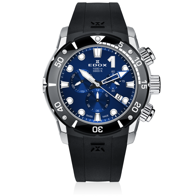 Edox CO-1 Chronograph 45mm 10242-TIN-BUIN