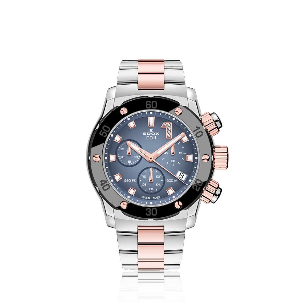Edox CO-1 Chronolady 38mm 10255-357RM-BUIDR