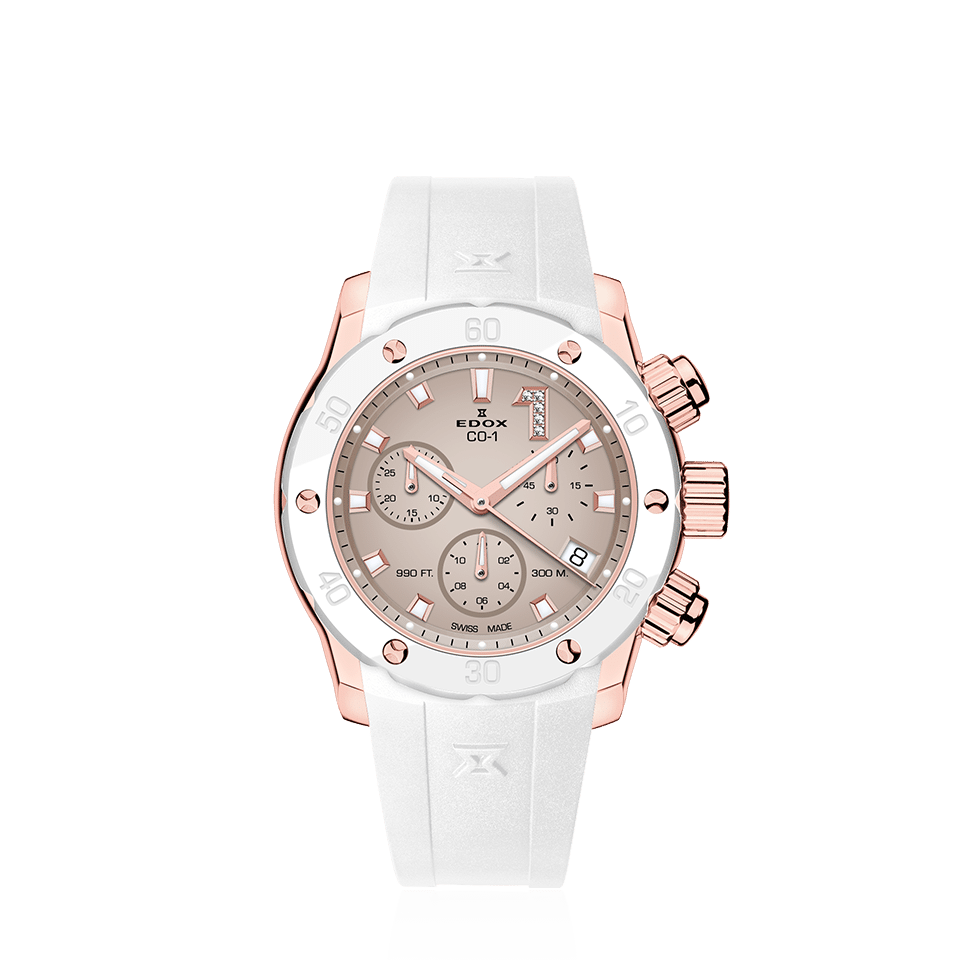 Edox CO-1 Chronolady 38mm 10255-37RBCAB-BEIDR