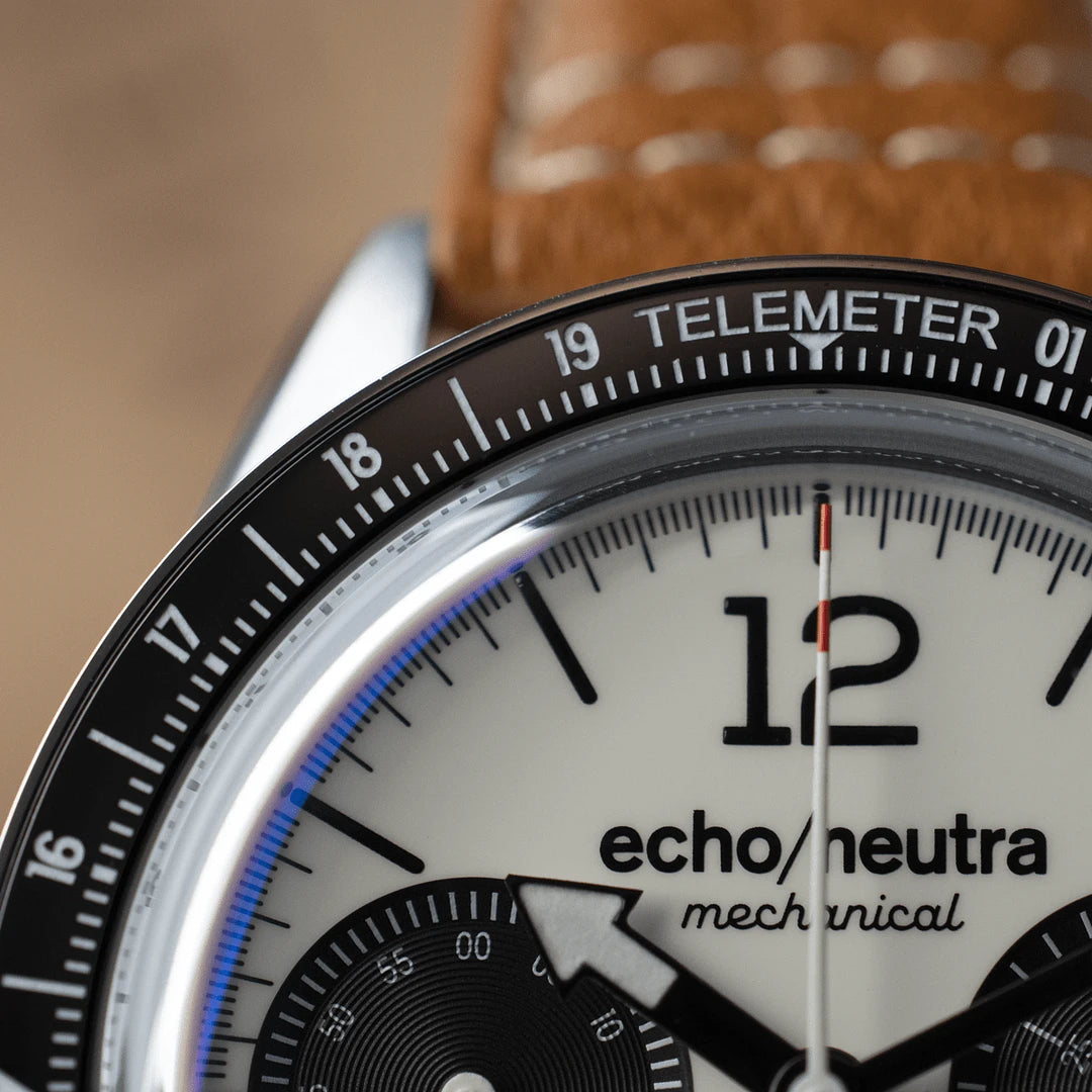 echo/neutral Cortina 1956 | Manual chronograph White 12202 