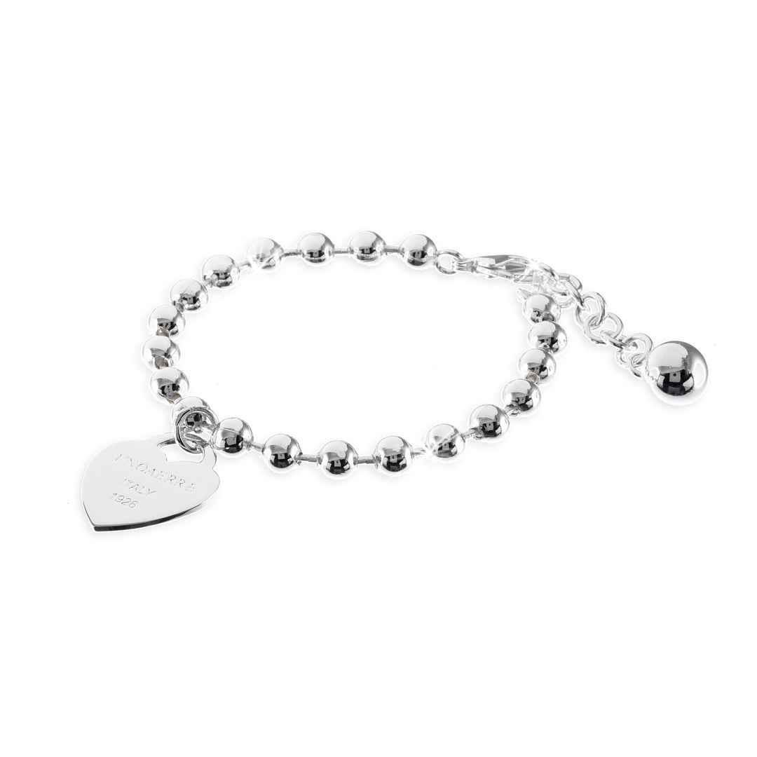 Silver bracelet with heart and spheres Unoaerre 1315 