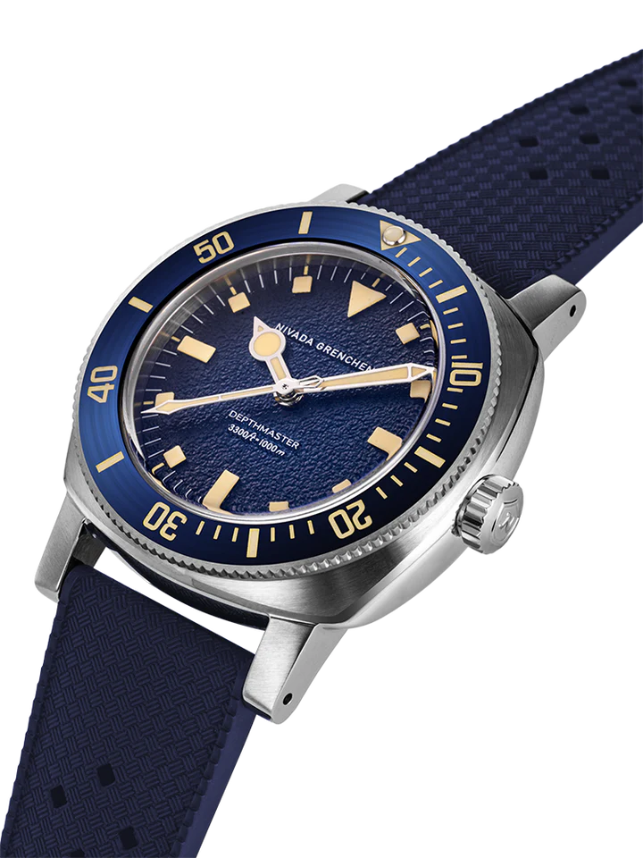 Nivada Grenchen Blue Depthmaster Limited Edition 39 mm 14129A24