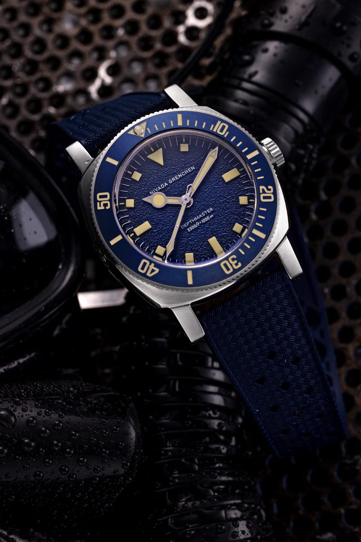 Nivada Grenchen Blue Depthmaster Limited Edition 39 mm 14129A24