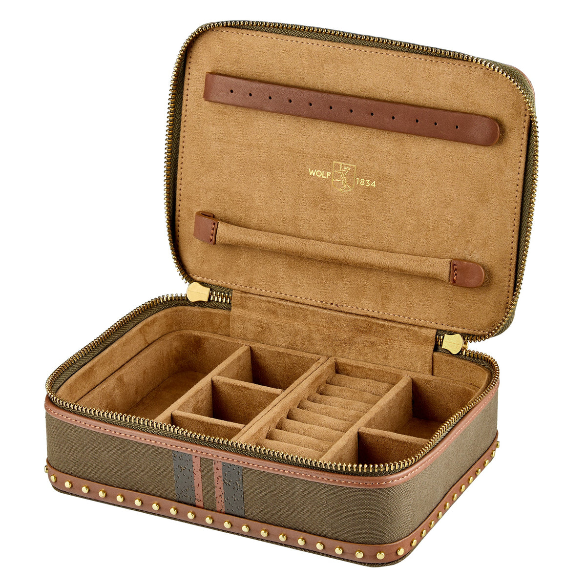Ida Travel Zip Jewelry Case