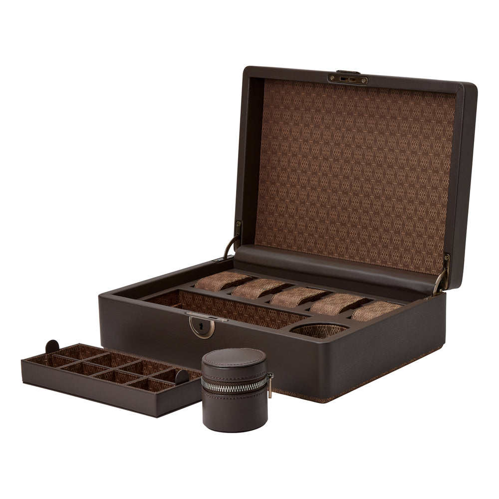 Earth 5 Piece Watch Box with Storage