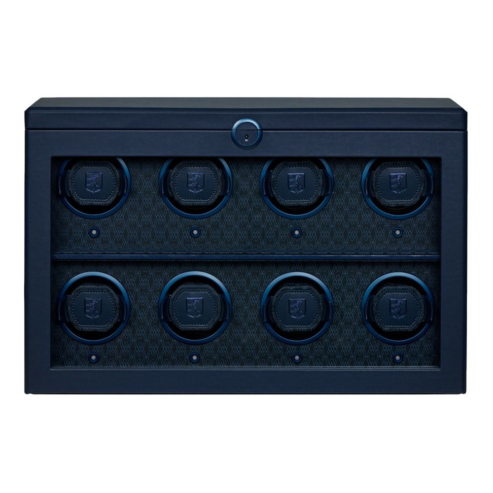 Earth 8 Piece Watch Winder - Midnight Blue
