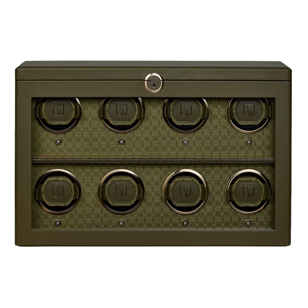 Earth 8 Piece Watch Winder - Olive
