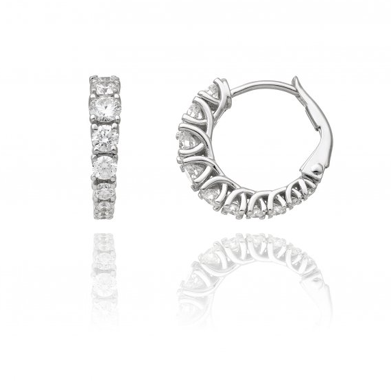 Orecchini Chimento oro Bianco Trilogy-eternity 1OB2015BB5000