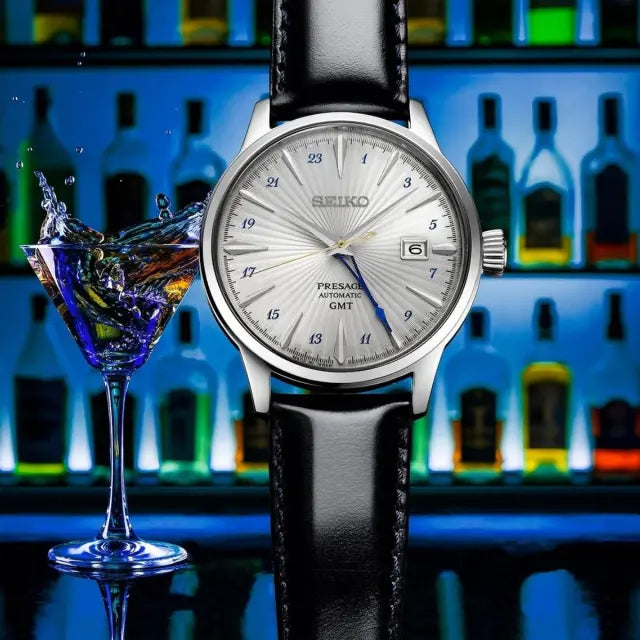 Seiko Presage Cocktail GMT „Silver Bullet“ SSK049J1