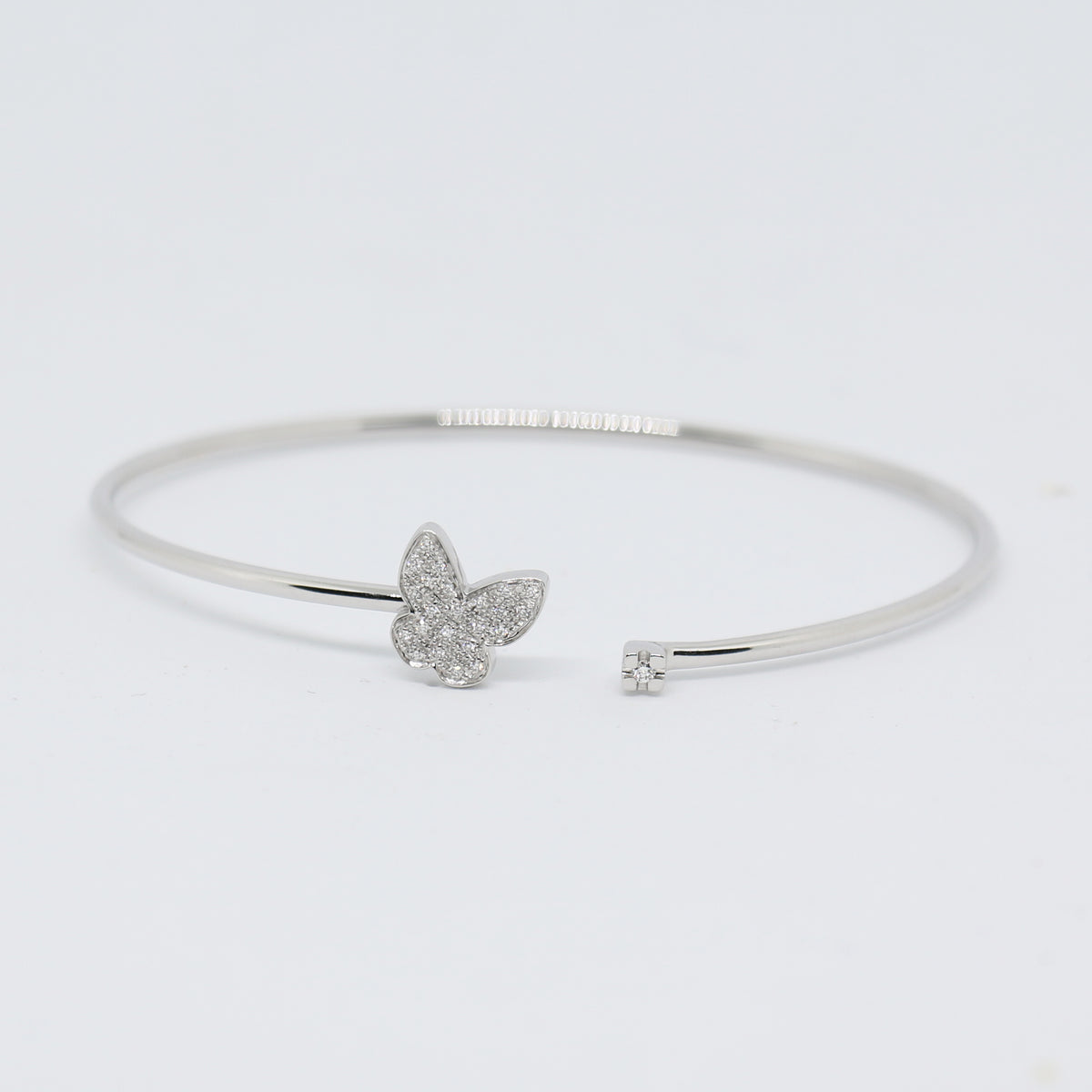 Butterfly bracelet in white gold with diamonds SALVINI 20075945