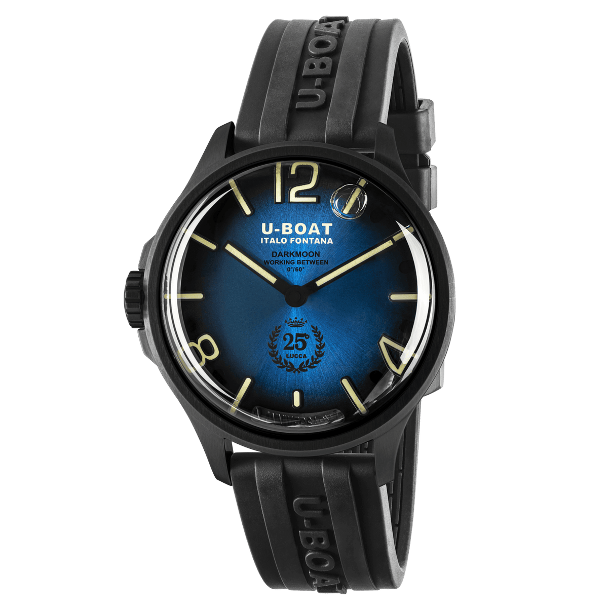 U-BOAT Darkmoon 25° BLUE SOLEIL PVD 46.50mm 2028 