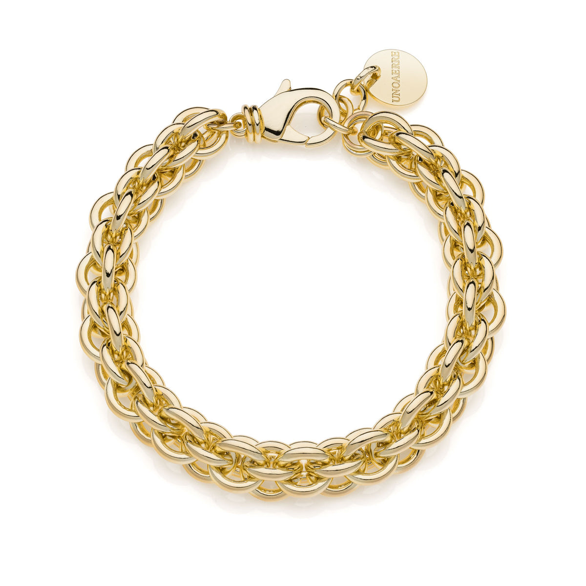 Unoaerre 2360 multi-strand gold-plated rolo chain bracelet
