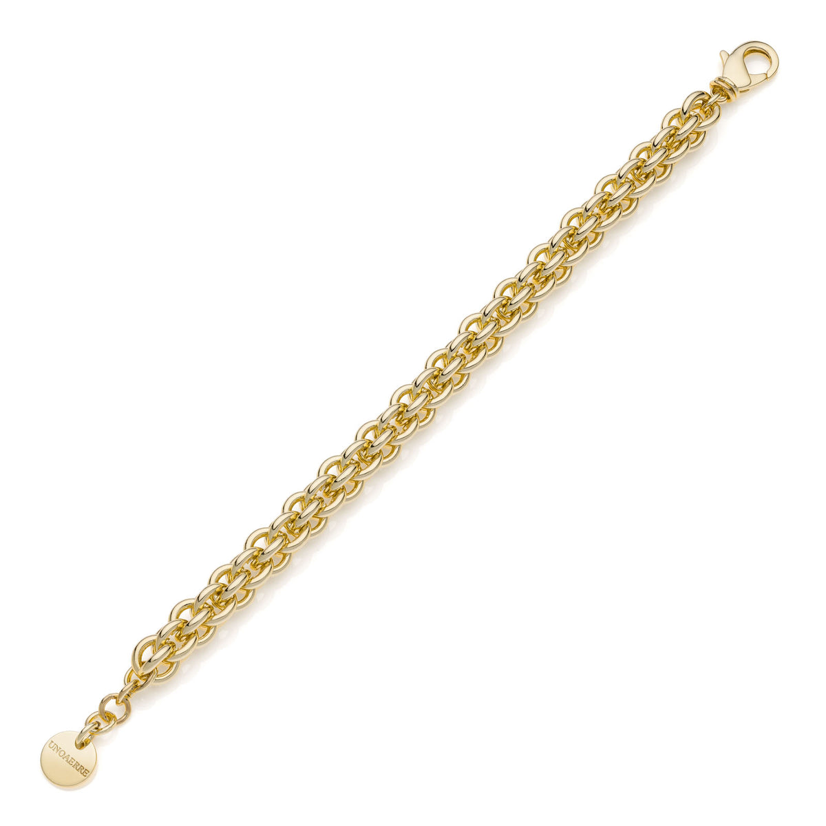 Unoaerre 2360 multi-strand gold-plated rolo chain bracelet