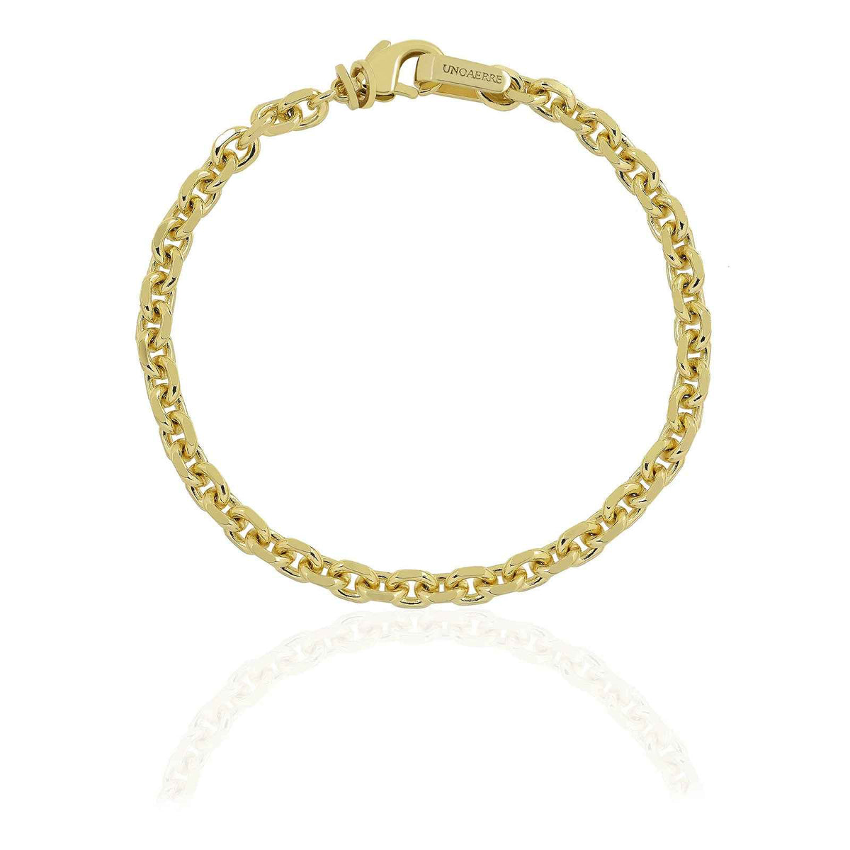 Bracciale catena ovale dorata Unoaerre 2500