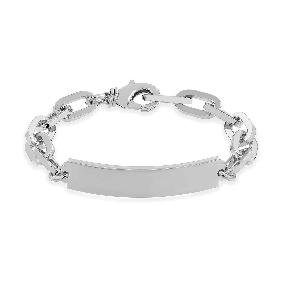 Bracciale catena forzatina con targa 2503