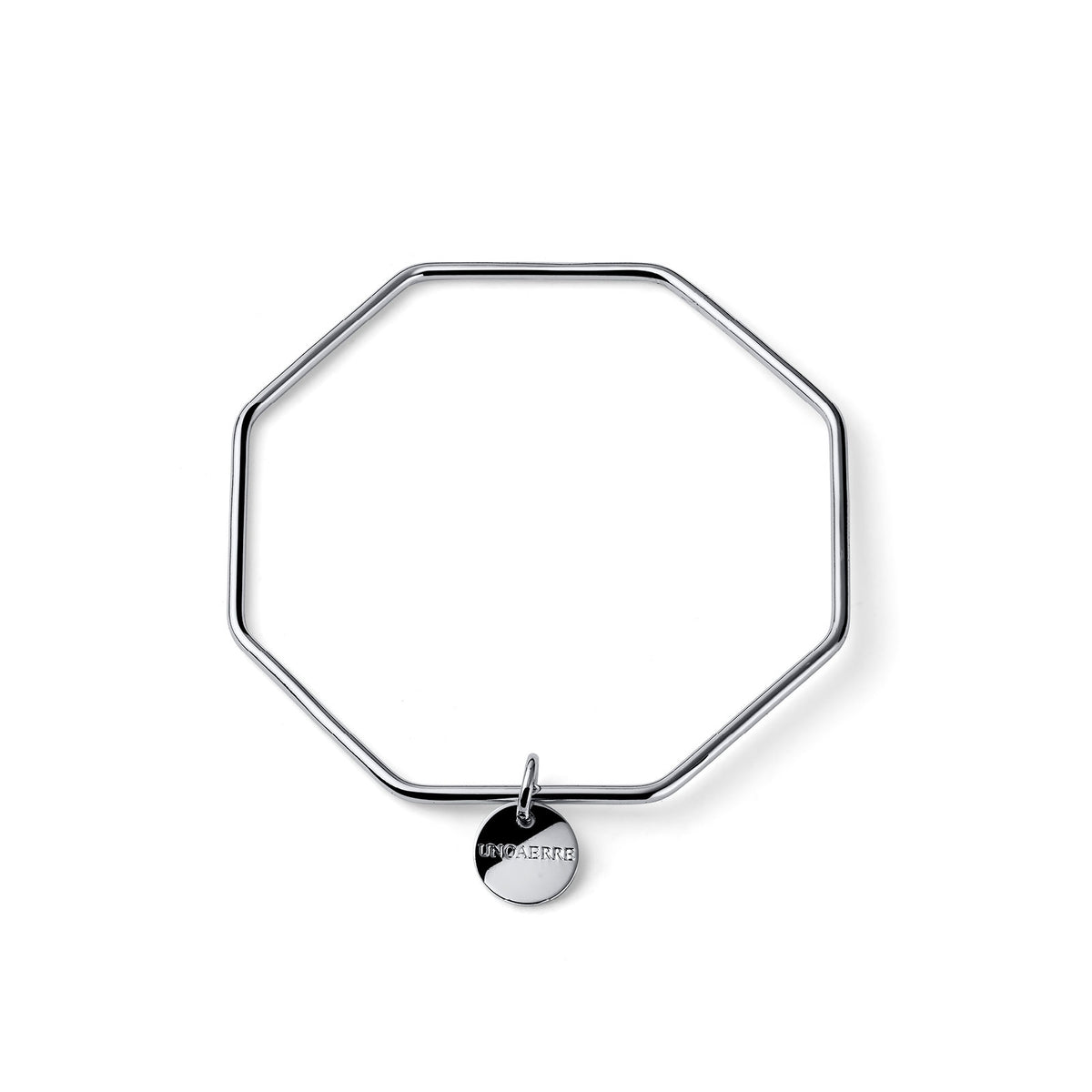 Unoaerre 2739 octagonal silver bangle bracelet 