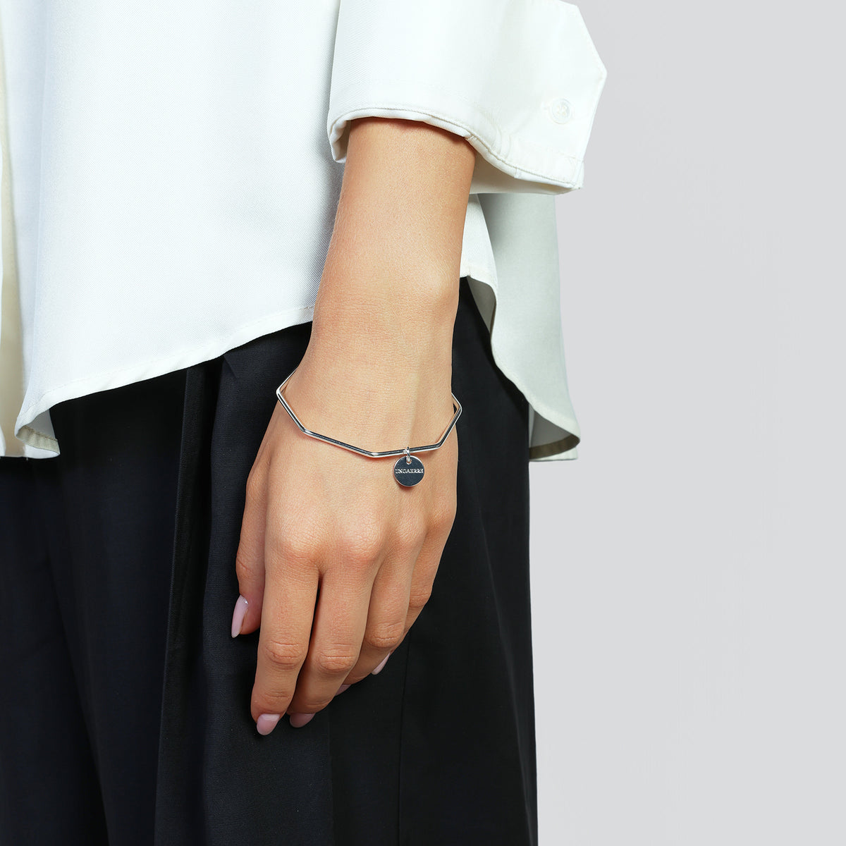 Bracciale argento bangle ottagonale Unoaerre 2739