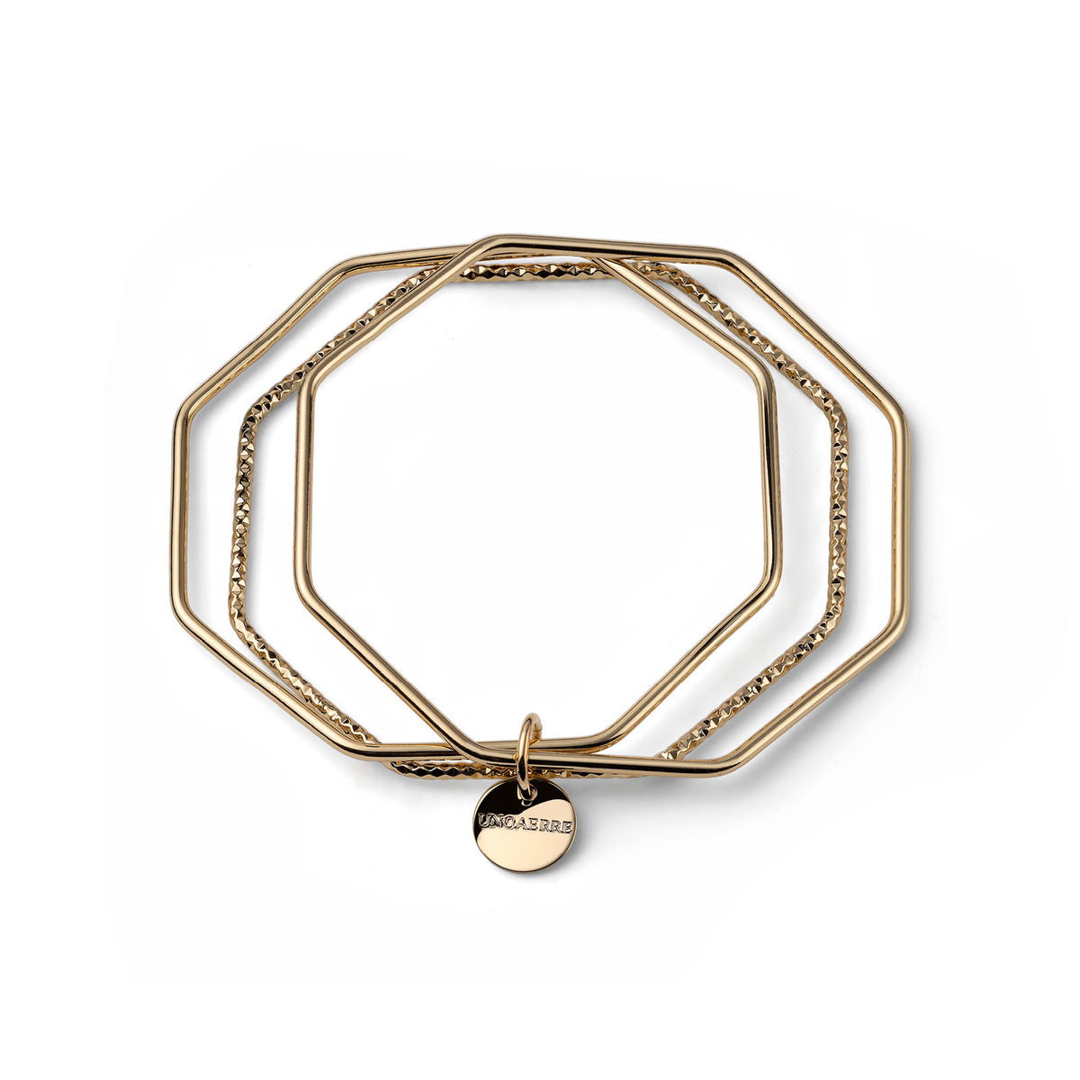 Unoaerre 2742 3-bangle gold bracelet 