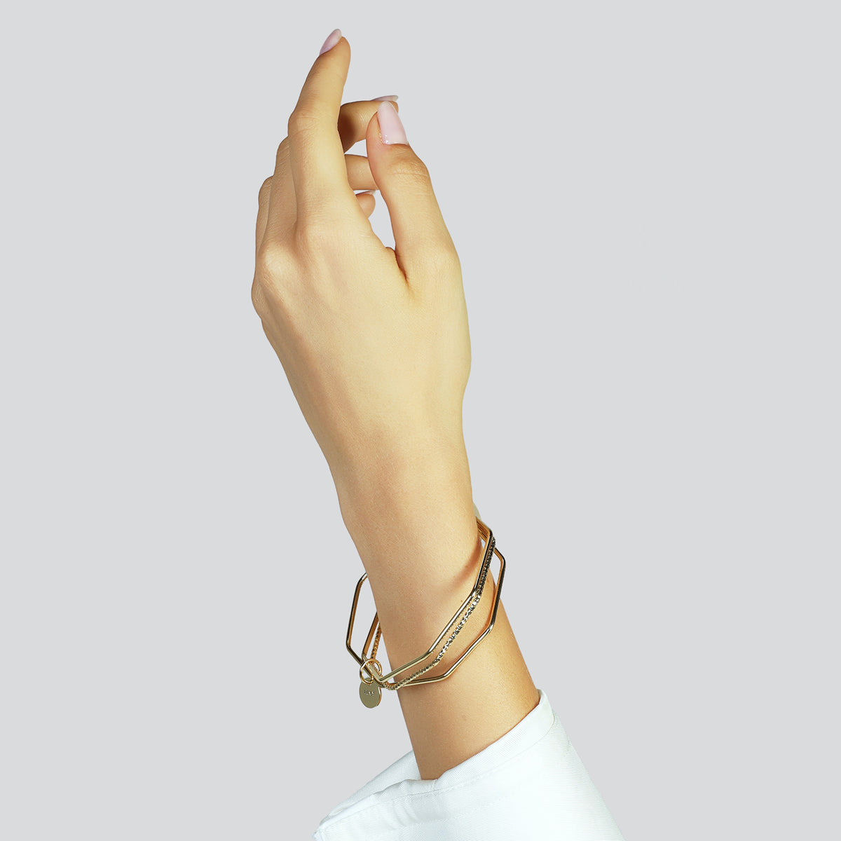 Unoaerre 2742 3-bangle gold bracelet 