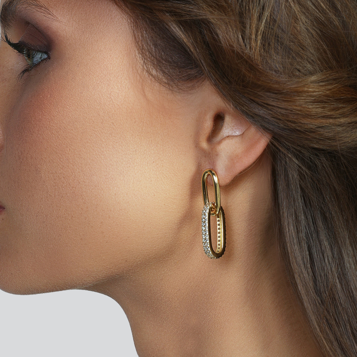 Unoaerre 2786 Chain Earrings with Zirconia 