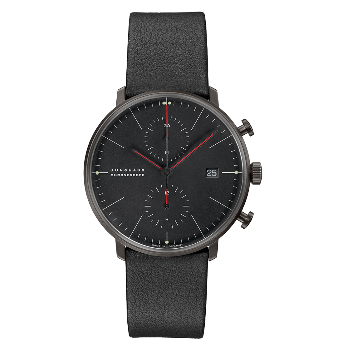 Junghans Max Bill Chronoscope Bauhaus 40mm 27/4409.02