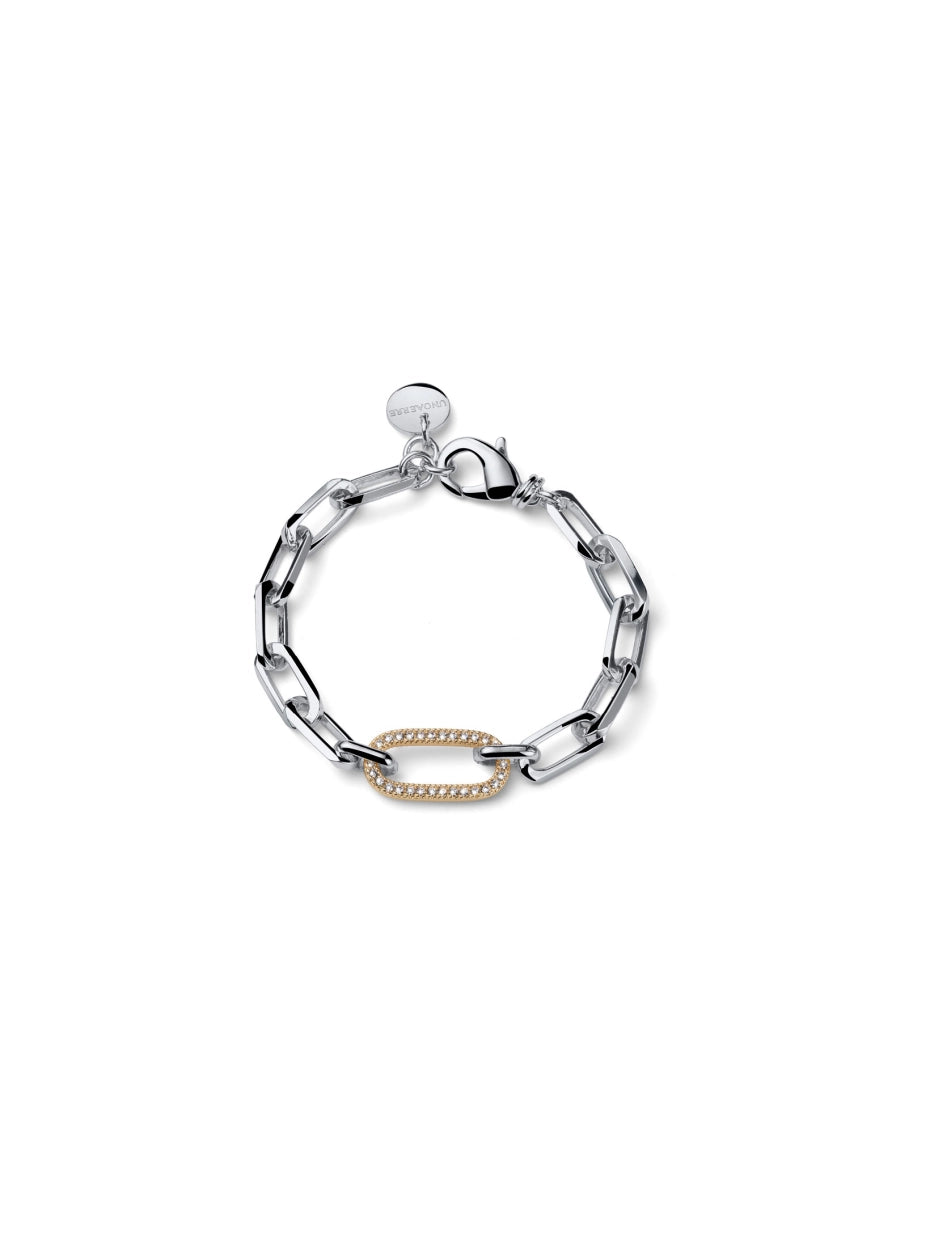 Bracciale Paper Clip e Zirconi Unoaerre 2891