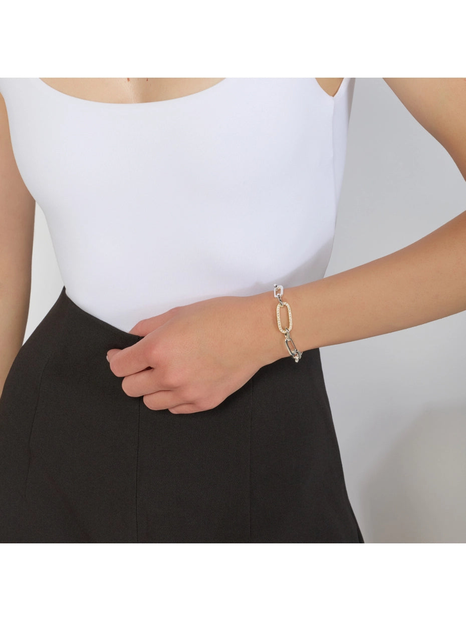 Bracciale Paper Clip e Zirconi Unoaerre 2891
