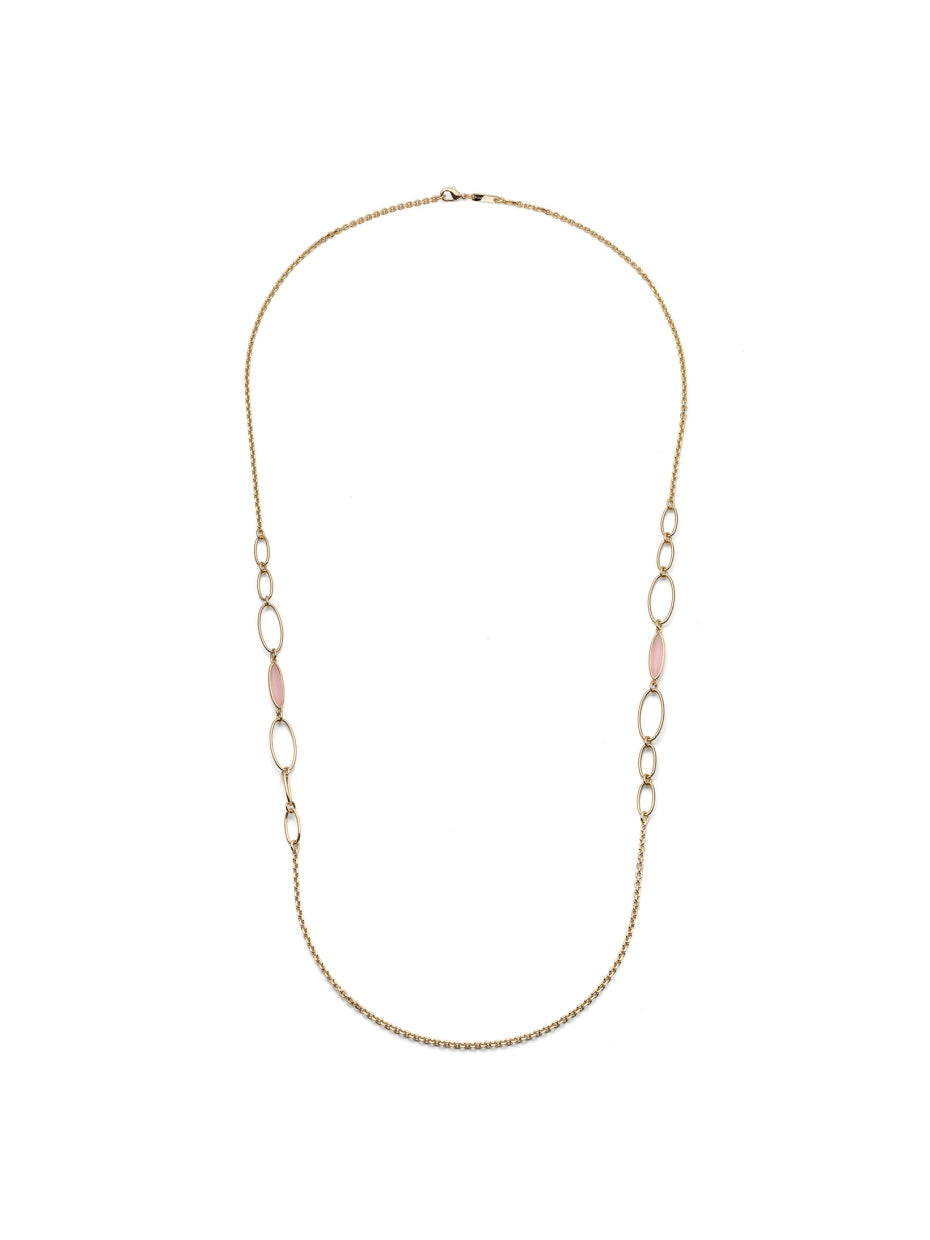 Collana Lunga Joya con Occhio di Gatto Rosa Unoaerre 2899