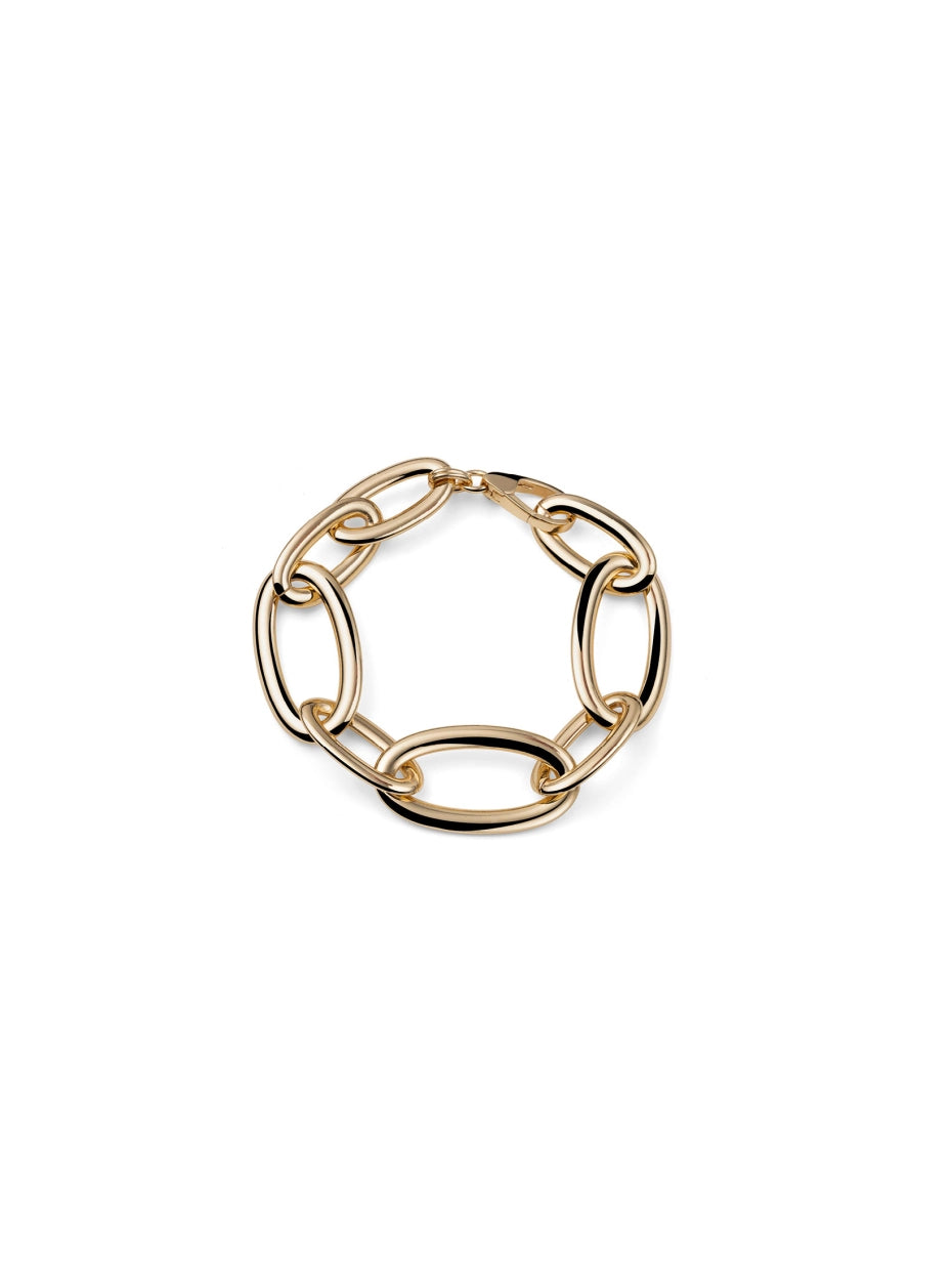 Bracciale Catena Ovale Maxi Dorata Unoaerre 2910