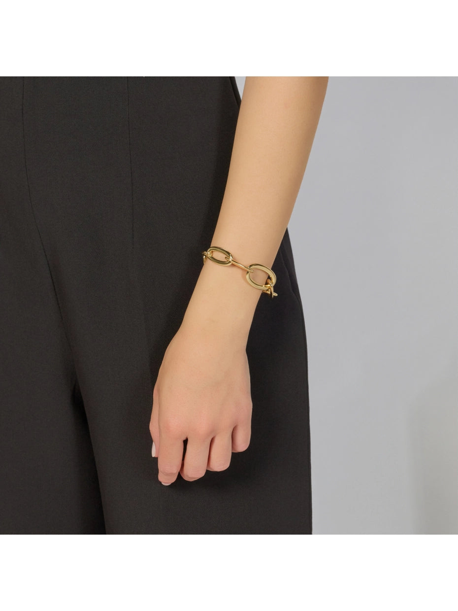 Bracciale Catena Ovale Maxi Dorata Unoaerre 2910