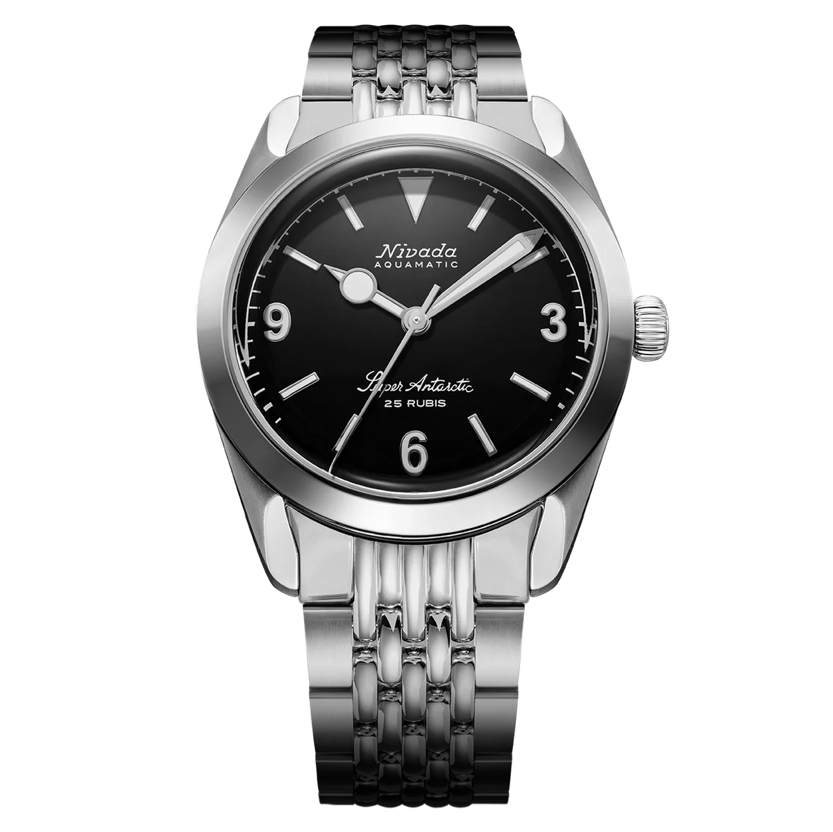 Nivada Grenchen Super Antarctic 3.6.9 Black No Vintage Effect 32039A04